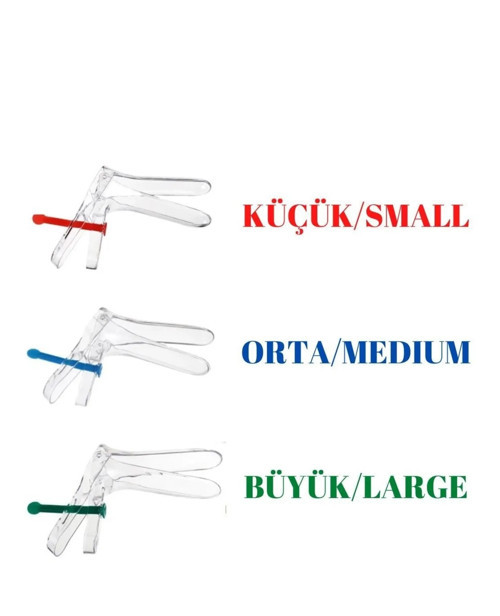 Vaginal Speculum S/M/L - 3'lü Paket Jinekolojik Muayene Spekülümü