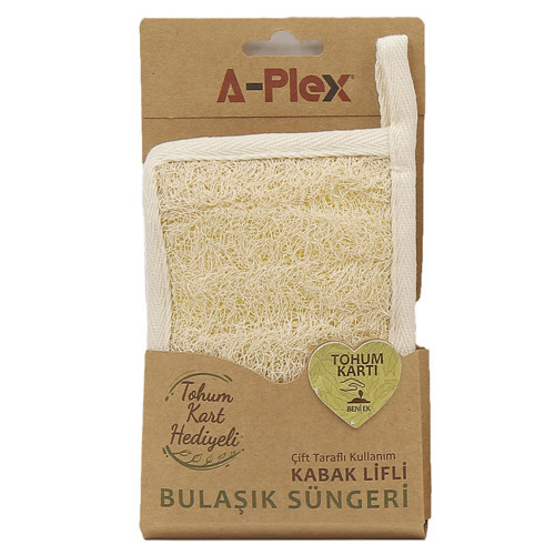A-plex Kabak Lifli Doğal Bulaşık Süngeri (6'li Paket)