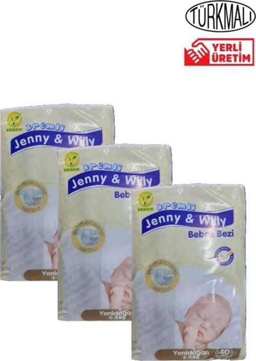 Bebek Bezi Yeni Doğan 2 - 5 Kg 40 Lı Paket X3 Adet