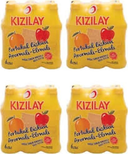 Portakal Bisküvi Aromalı Elma Suyu Içerir Premium Maden Suyu 24 X 200 Ml
