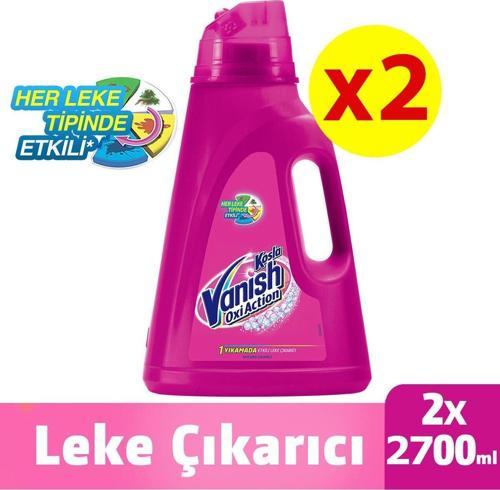 Vanish Oxi Action Renkliler Için Leke Çıkarıcı 2700 Ml. - 54 Yıkama - 2 Adet