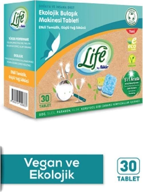 Life By Ekolojik Vegan Bulaşık Makinesi Deterjanı Tableti 30 Tablet 6 'Lı Set