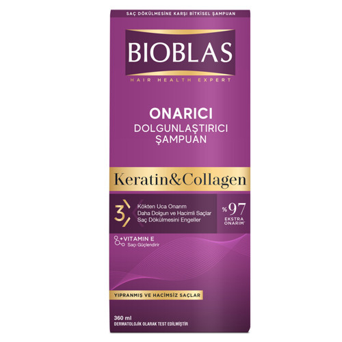 Keratin & Kolajen Şampuan 360 Ml (3'li Paket)