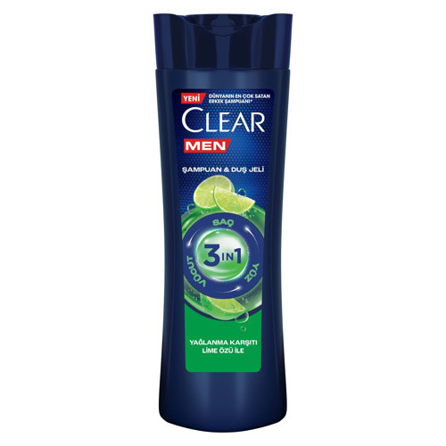 3in1 Yağlanma Karşıtı Lime Özlü Şampuan 350 Ml (3'li Paket)