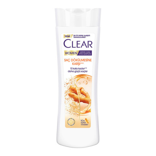 Women Kepeğe Karşı Etkili Şampuan Saç Dökülmesine Karşı Zencefil Özü 350 ml (4'li Paket)