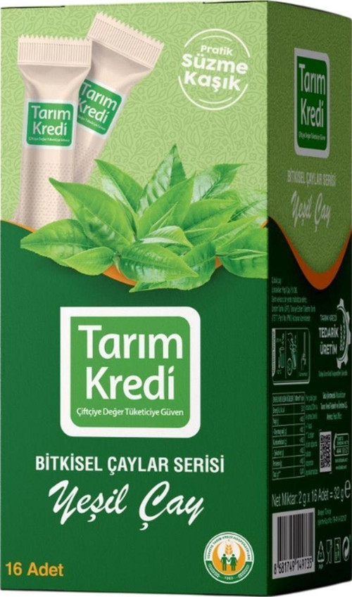 Çubuk Yeşil Çay 32 Gr (Süzme Kaşık)