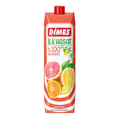 %100 İlk Hasat Narenciye 1 L (4'li Paket)
