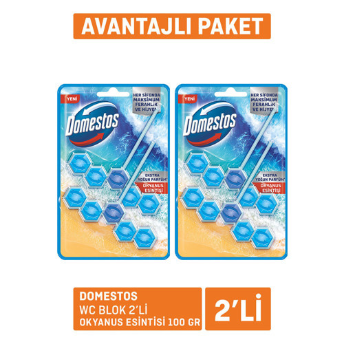 Wc Blok 2'li Okyanus Ferahlığı 2 x 100 G (3'li Paket)