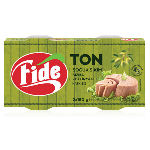 Ton Soğuk Sıkım Sızma Zeytinyağlı 2 x 160 G (3'li Paket)