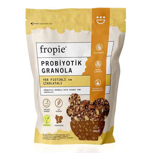 Yer Fıstıklı&Çikolatalı Probiyotik Granola 200 G (6'li Paket)