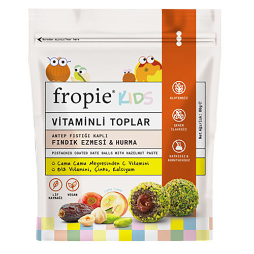 Fındık Ezmesi Hurma Vitaminli Toplar 80 G (8'li Paket)