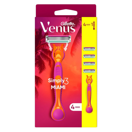 Miami Hibrid Tıraş Makinesi +4 Yedek (3'li Paket)