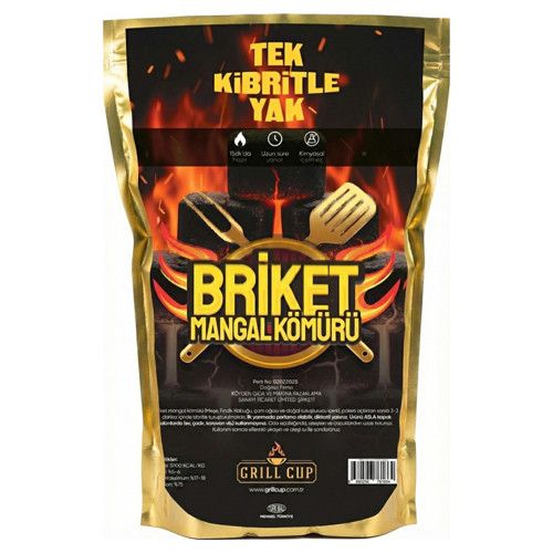 Briket Mangal Kömürü 1.8 Kg (3'li Paket)