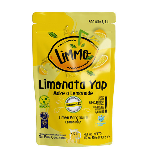 Limmo Dondurulmuş Limon Meyveli Püre 300 Ml (6'li Paket)