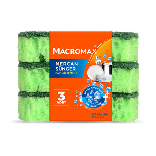 Mercan Sünger 3'lü (5'li Paket)