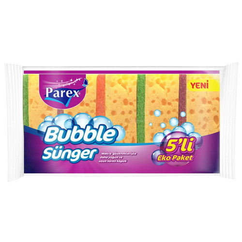 Bubble Sünger Eko Paket 5'li (8'li Paket)