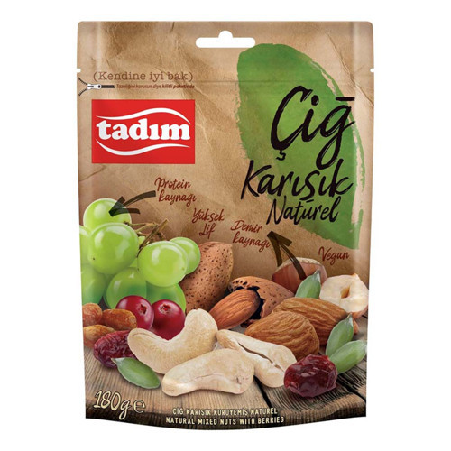 Çiğ Karışık Naturel 180 G (3'li Paket)