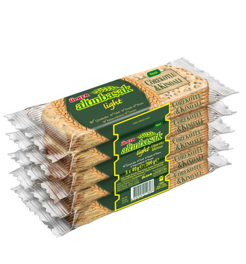 Ülker Altınbaşak Çörek Otlu & Kinoalı Kraker 5 x 40 G (6'li Paket)