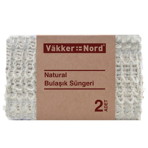 Vakker Nord Natural Bulaşık Süngeri 2'li (5'li Paket)