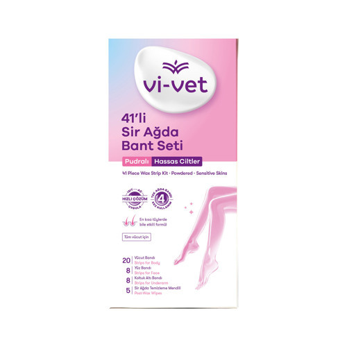 Pudralı Sir Ağda Bant Seti 41'li (4'li Paket)