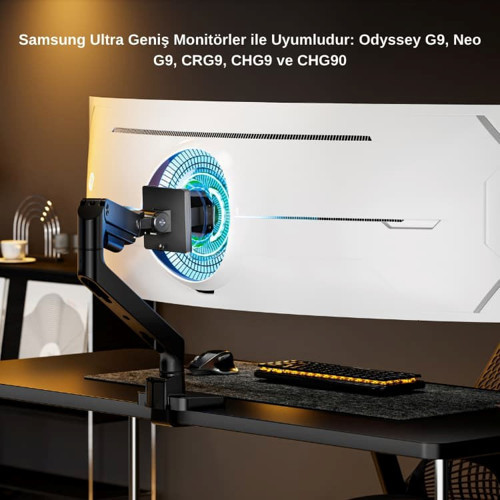 Samsung Odyssey Ultra Geniş Monitör için VESA adaptör dönüştürücü 100X100 (Odyssey G9, Neo G9, CRG9,