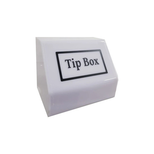 Tipbox - Bahşiş Kutusu Opak Beyaz - 15x10xh12cm