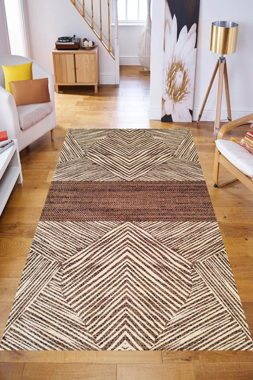 Dijital Baskı Yıkanabilir Kaymaz Taban Salon Halısı Ve Yolluk Rv093-Fnl380