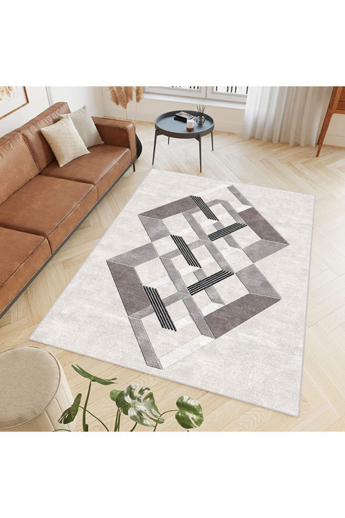 Eliana Home Dijital Baskı Yıkanabilir Kaymaz Taban Salon Halısı Ve Yolluk Lna0729