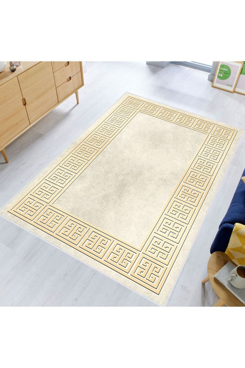 Dijital Baskı Yıkanabilir Kaymaz Taban Salon Halısı Rvg0635