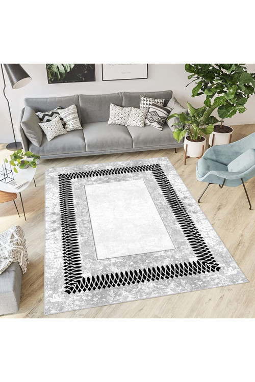 Dijital Baskı Yıkanabilir Kaymaz Taban Salon Halısı Rvg1863-Sm90