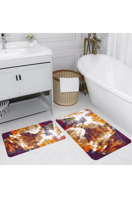 Dijital Baskılı 2'Li Banyo Paspas Takımı Rvg5192