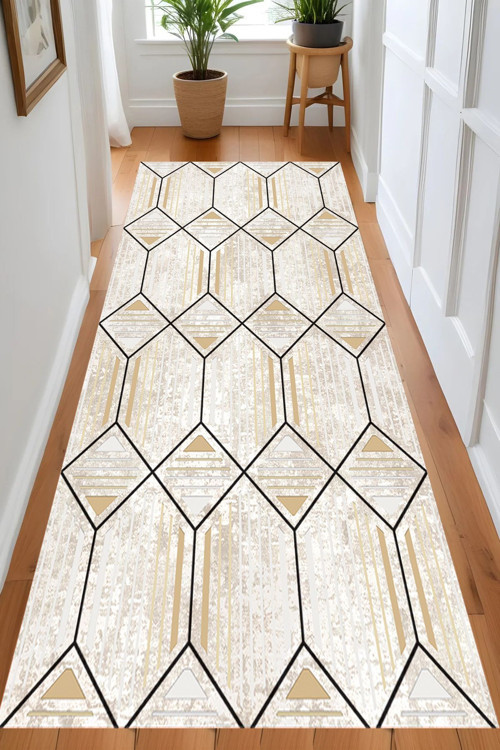 Dijital Baskı Yıkanabilir Kaymaz Taban Salon Halısı Ve Yolluk Rvg0872-Fnl82