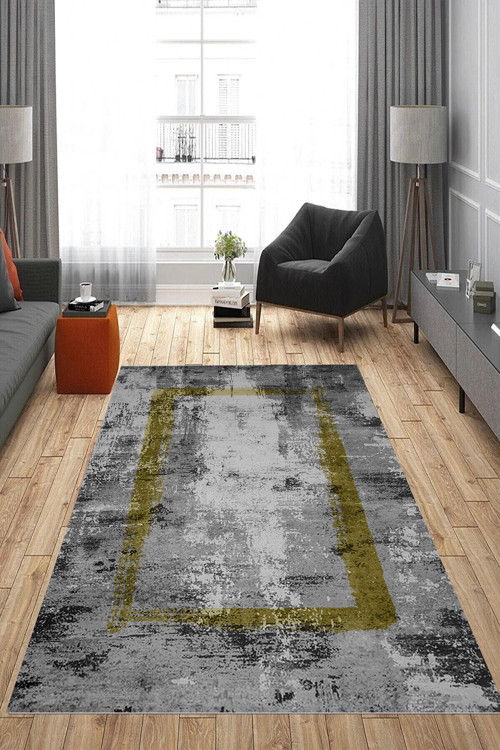 Dijital Baskı Yıkanabilir Kaymaz Taban Salon Halısı Ve Yolluk Rvg0827-Fnl37