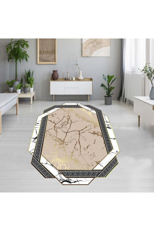 Dijital Baskı Yıkanabilir Kaymaz Taban Salon Halısı Rvg1910-Sd325