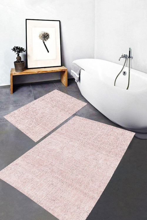 Dijital Baskı Modern Banyo Halısı İkili Banyo Paspası Rvg5-Lna0038 100X60+60X50 Cm