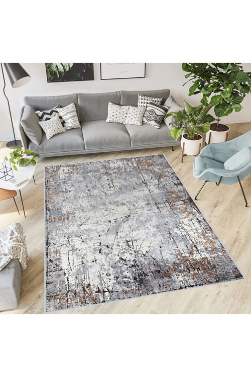 Dijital Baskı Yıkanabilir Kaymaz Taban Salon Halısı Rvg0409