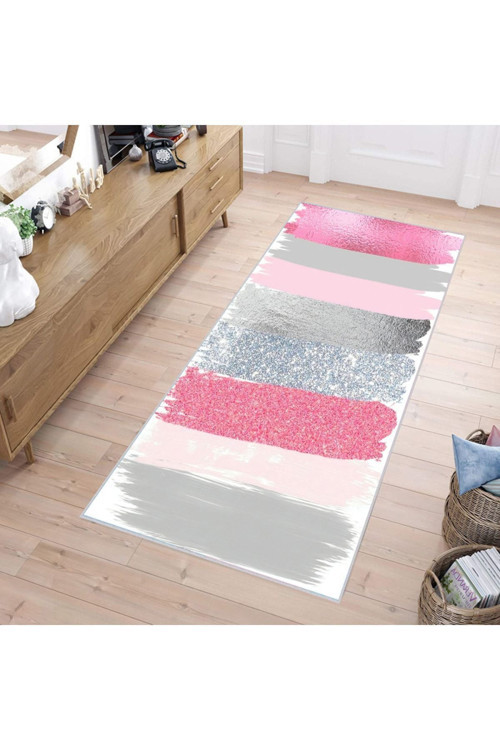 Dijital Baskı Yıkanabilir Kaymaz Taban Salon Halısı Rvg0242