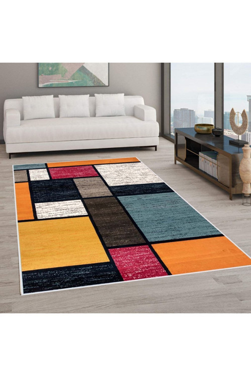 Dijital Baskı Yıkanabilir Kaymaz Taban Salon Halısı Rvg0572