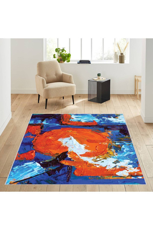 Dijital Baskı Yıkanabilir Kaymaz Taban Salon Halısı Rvg1879-Sd149