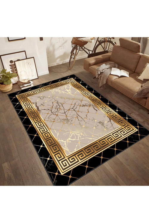 Dijital Baskı Yıkanabilir Kaymaz Taban Salon Halısı Rvg1833-Sm99