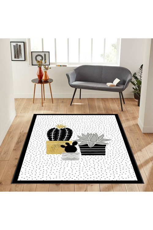 Dijital Baskı Yıkanabilir Kaymaz Taban Salon Halısı Rvg1887-Sd781