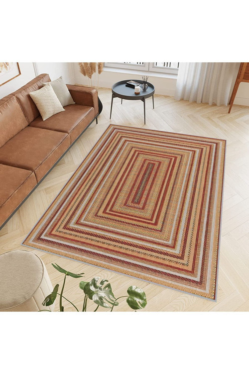 Dijital Baskı Yıkanabilir Kaymaz Taban Salon Halısı Rvg0565