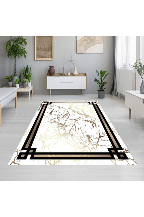 Dijital Baskı Yıkanabilir Kaymaz Taban Salon Halısı Rvg1885-Sm67