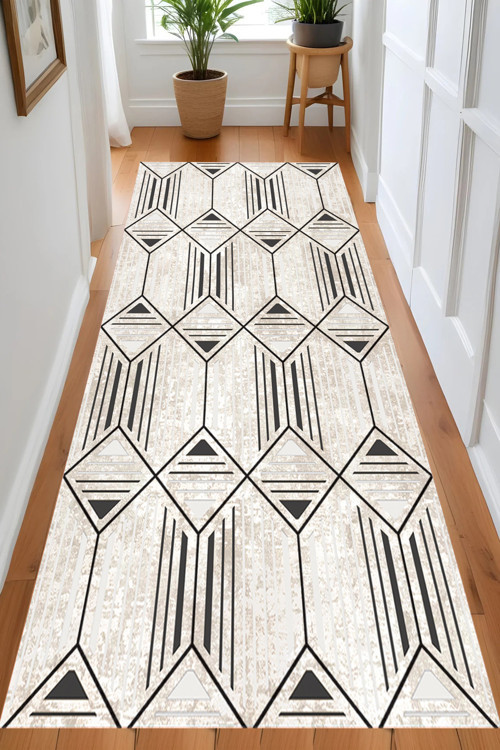 Dijital Baskı Yıkanabilir Kaymaz Taban Salon Halısı Ve Yolluk Rvg0875-Fnl85