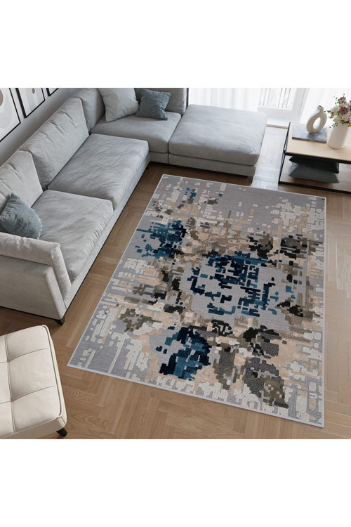 Dijital Baskı Yıkanabilir Kaymaz Taban Salon Halısı Rvg0556