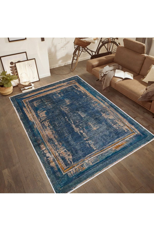 Dijital Baskı Yıkanabilir Kaymaz Taban Salon Halısı Rvg0490