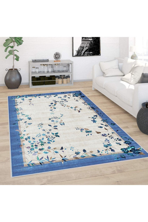 Dijital Baskı Yıkanabilir Kaymaz Taban Salon Halısı Rvg0392
