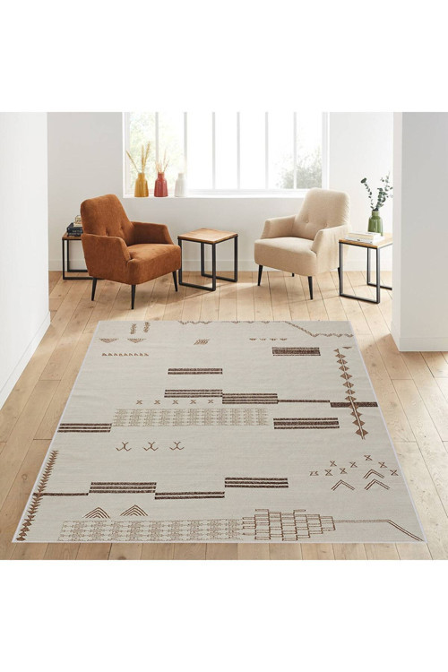 Dijital Baskı Yıkanabilir Kaymaz Taban Salon Halısı Rvg0598