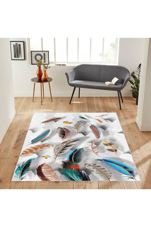Dijital Baskı Yıkanabilir Kaymaz Taban Salon Halısı Rvg1877-Sm214