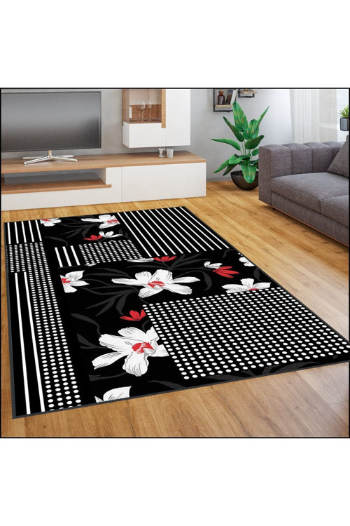 Dijital Baskı Yıkanabilir Kaymaz Taban Salon Halısı Rvg1868-Sm270